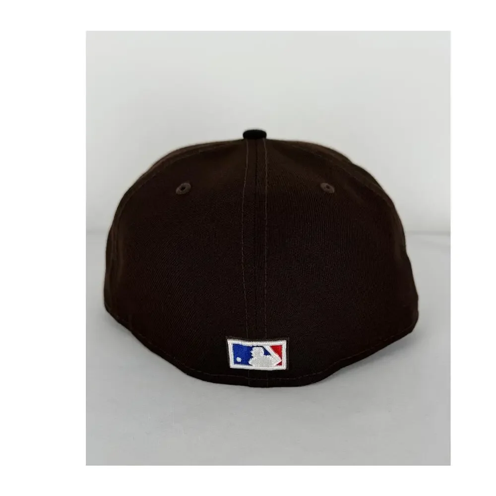 New Era X Billion Creation Mens 59FIFTY San Diego Padres Fitted Hat Brown 7 5/8